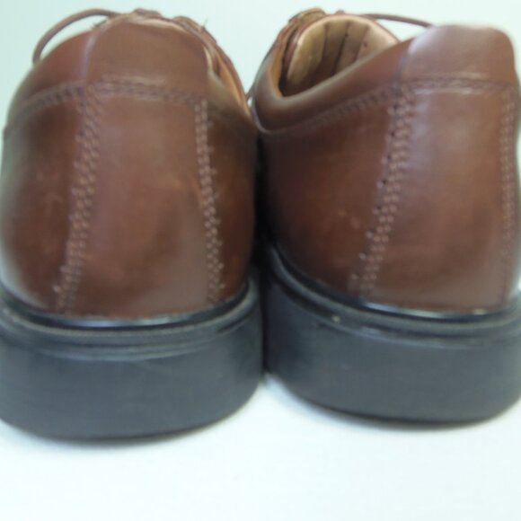 Clark's UNStructured Men's 12 Lace Up Brown Shoes Casual Date Eclectic Grandpa T - Picture 7 of 11